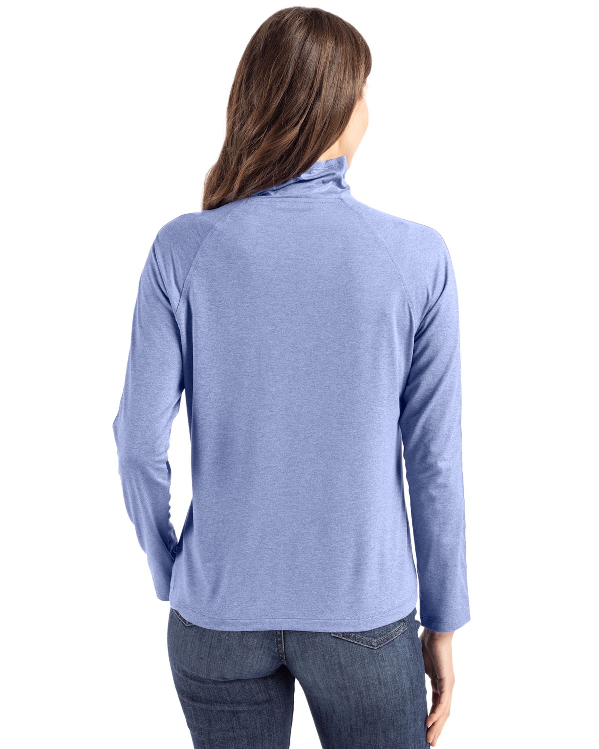 Cutter & Buck Coastline Recycled Double Peached Womens Funnel Neck Pullover