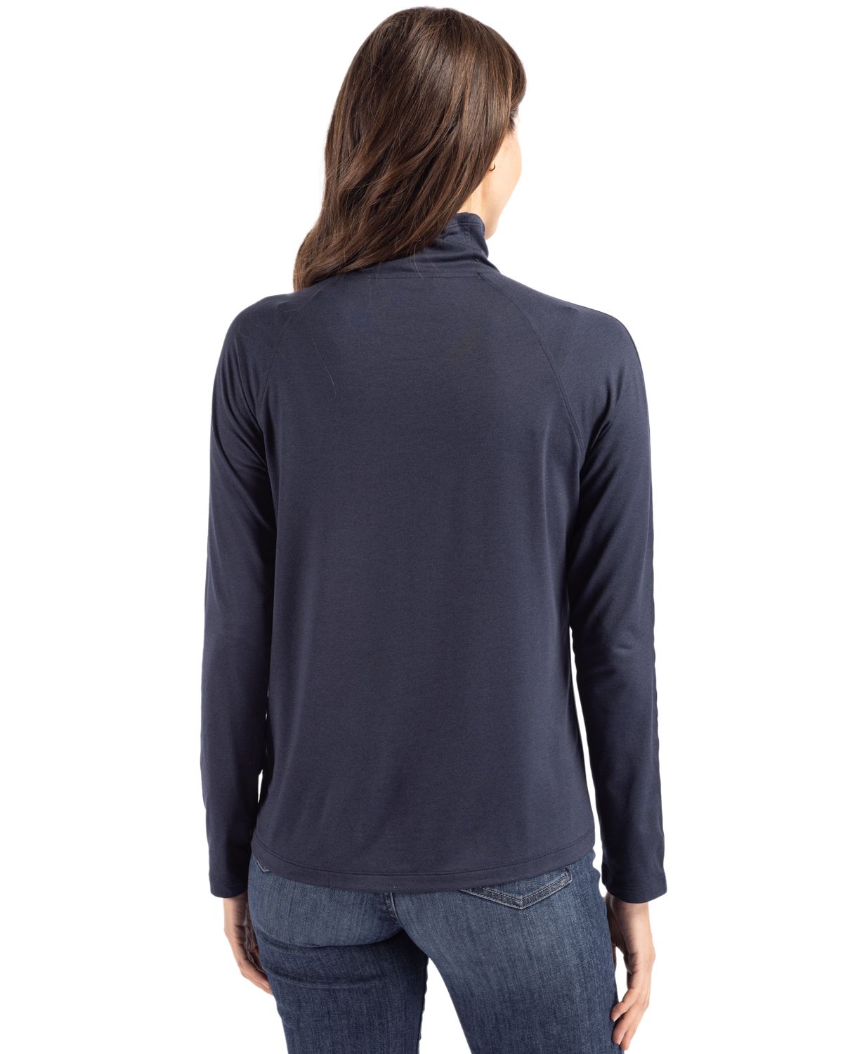 Cutter & Buck Coastline Recycled Double Peached Womens Funnel Neck Pullover