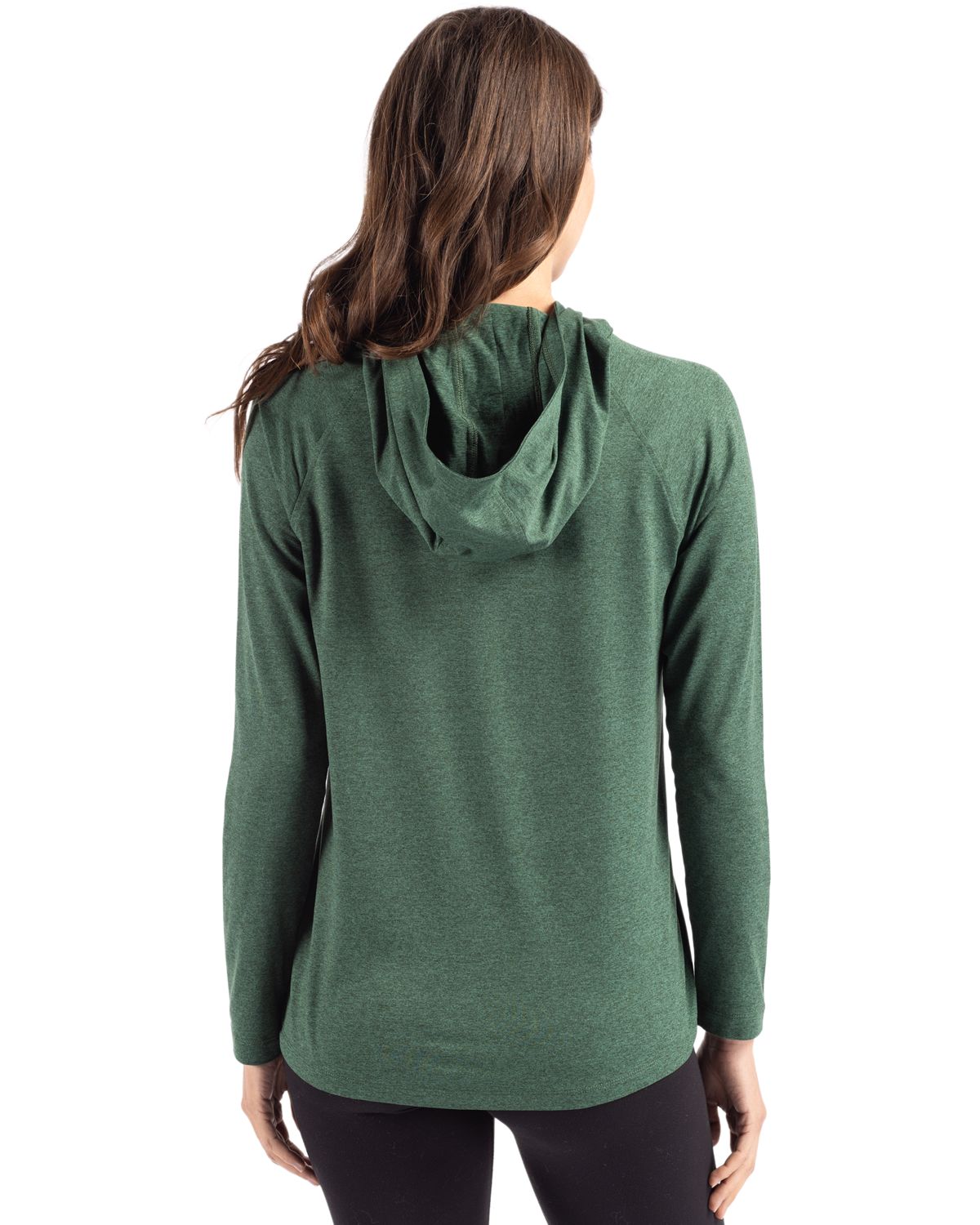 Cutter & Buck Coastline Recycled Double Peached Womens Hooded Pullover