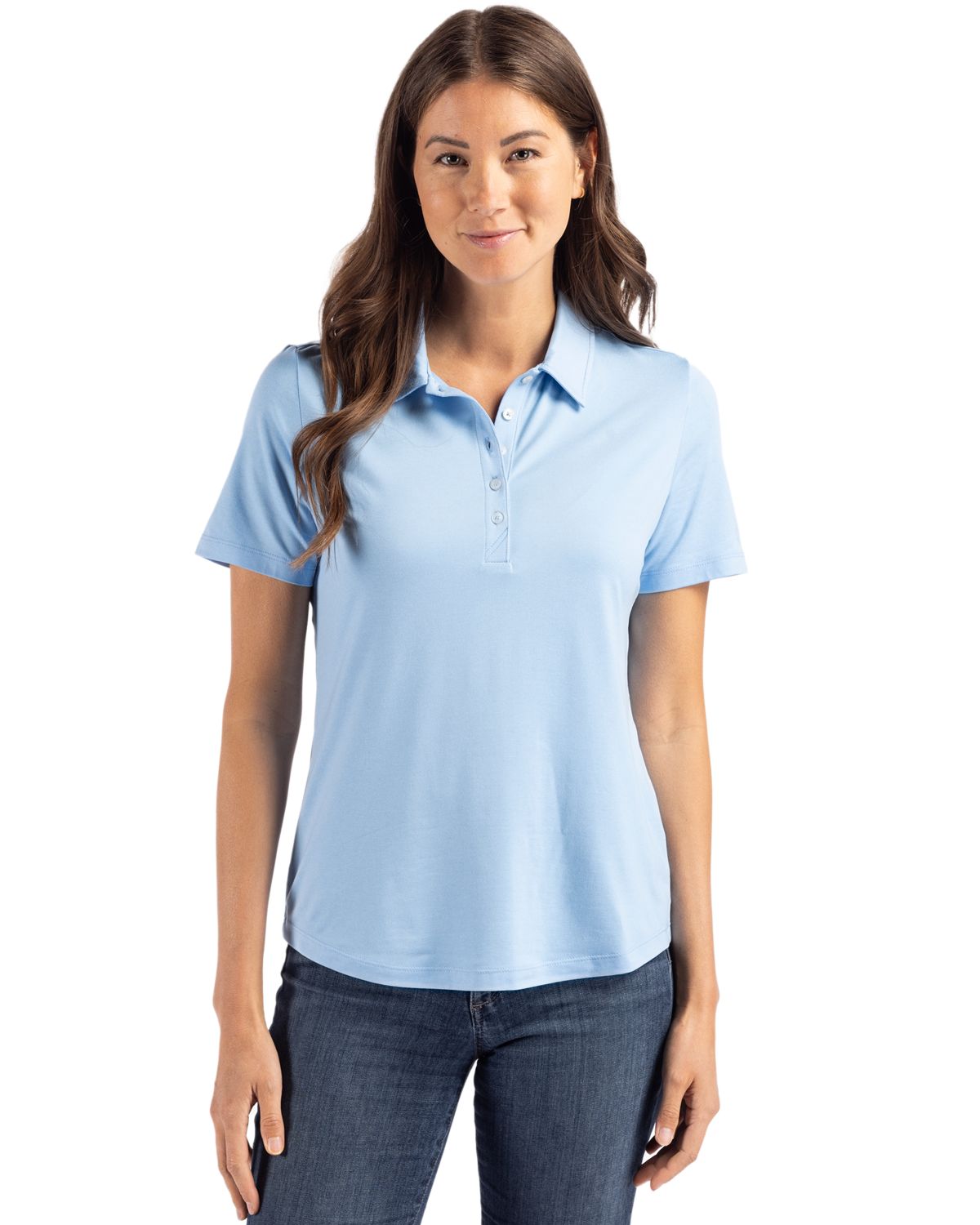 Cutter & Buck Coastline Recycled Double Peached Womens Polo
