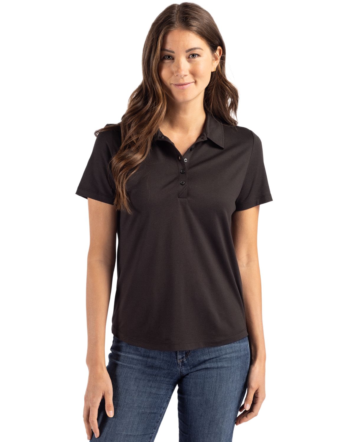 Cutter & Buck Coastline Recycled Double Peached Womens Polo
