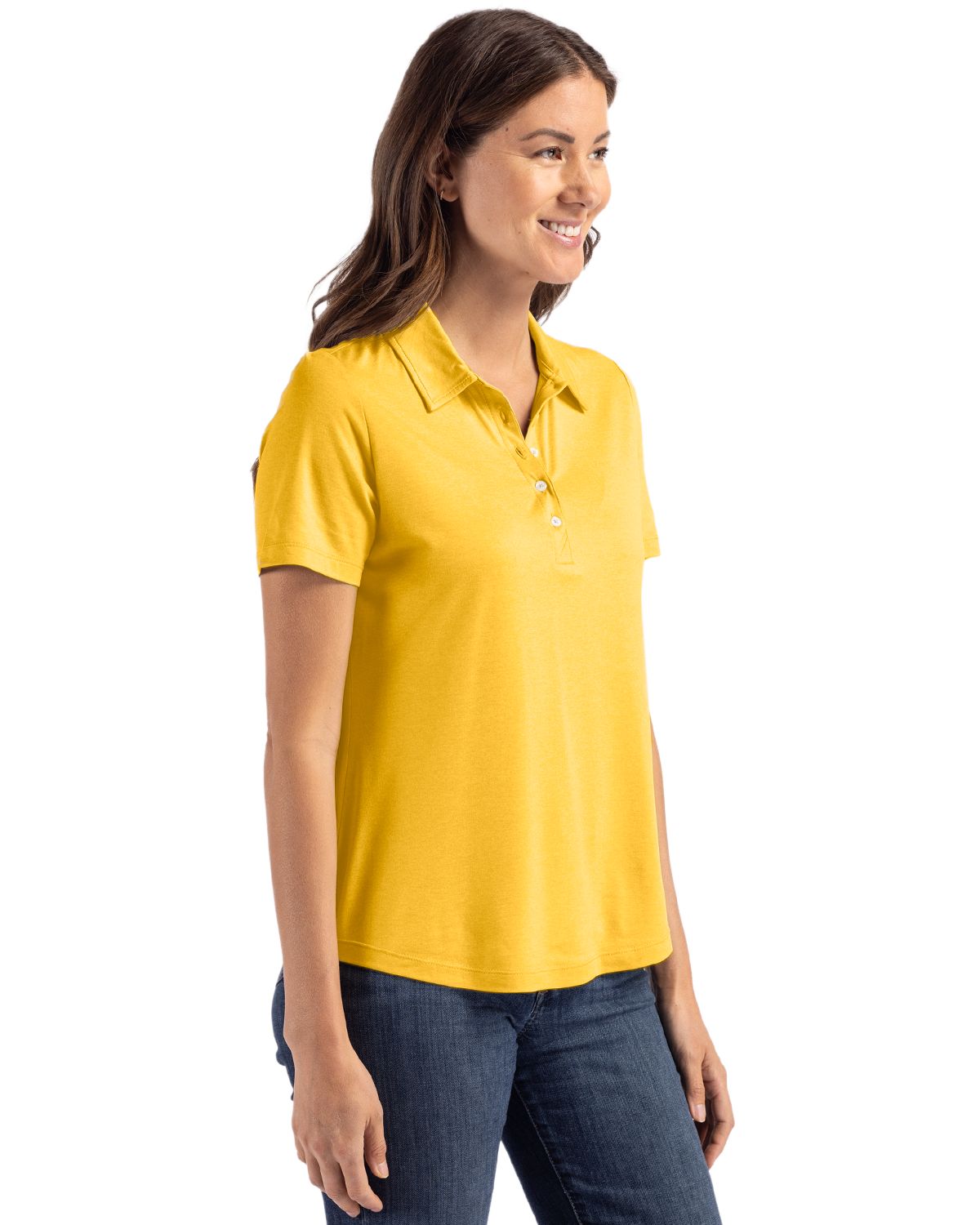 Cutter & Buck Coastline Recycled Double Peached Womens Polo