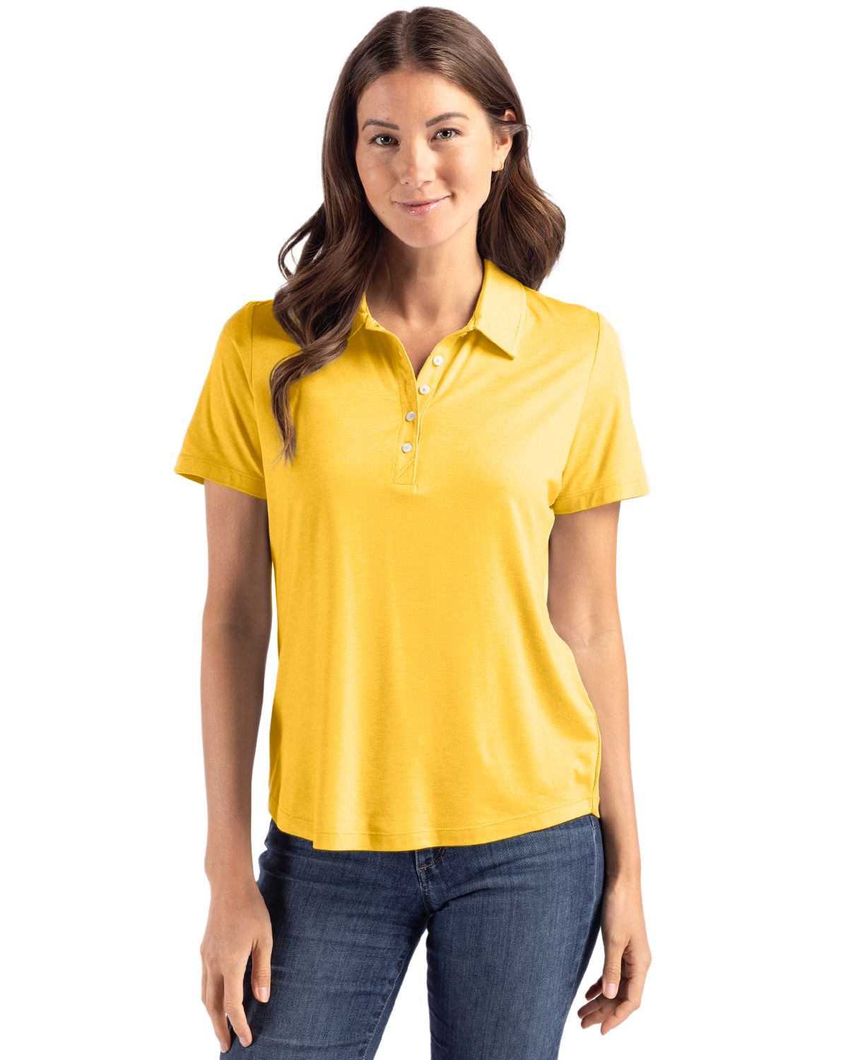 Cutter & Buck Coastline Recycled Double Peached Womens Polo