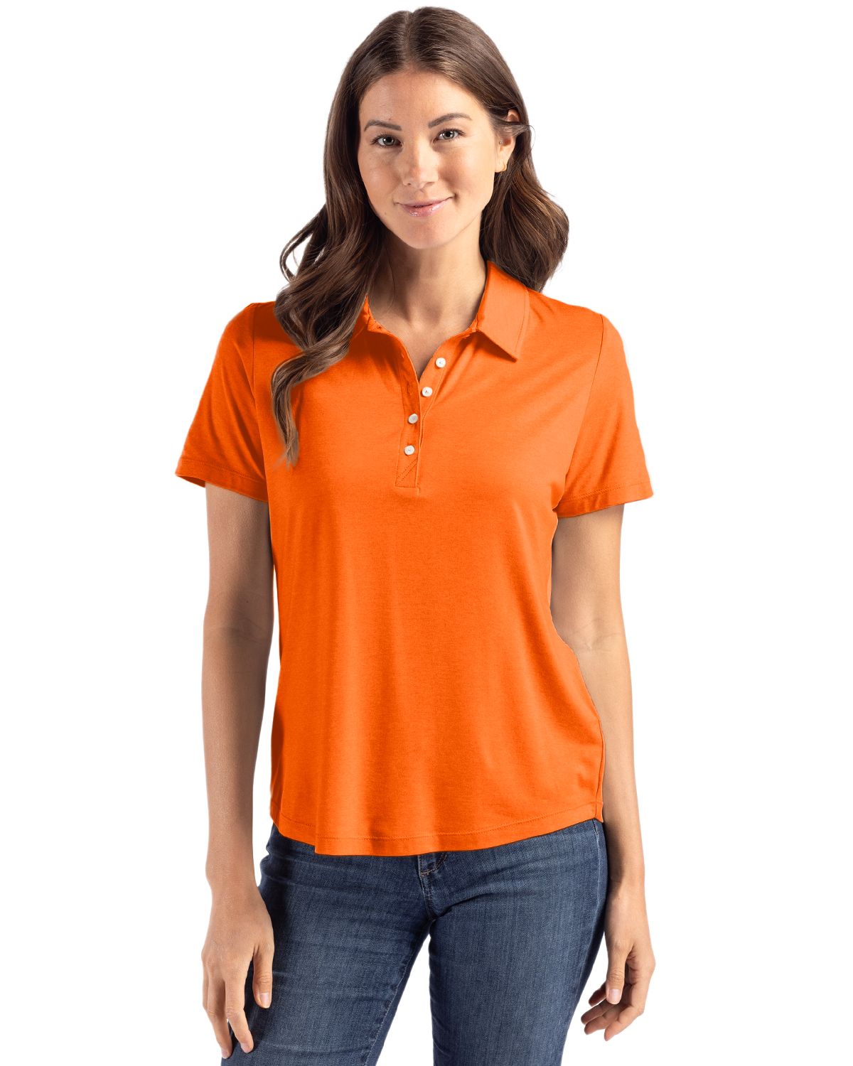 Cutter & Buck Coastline Recycled Double Peached Womens Polo