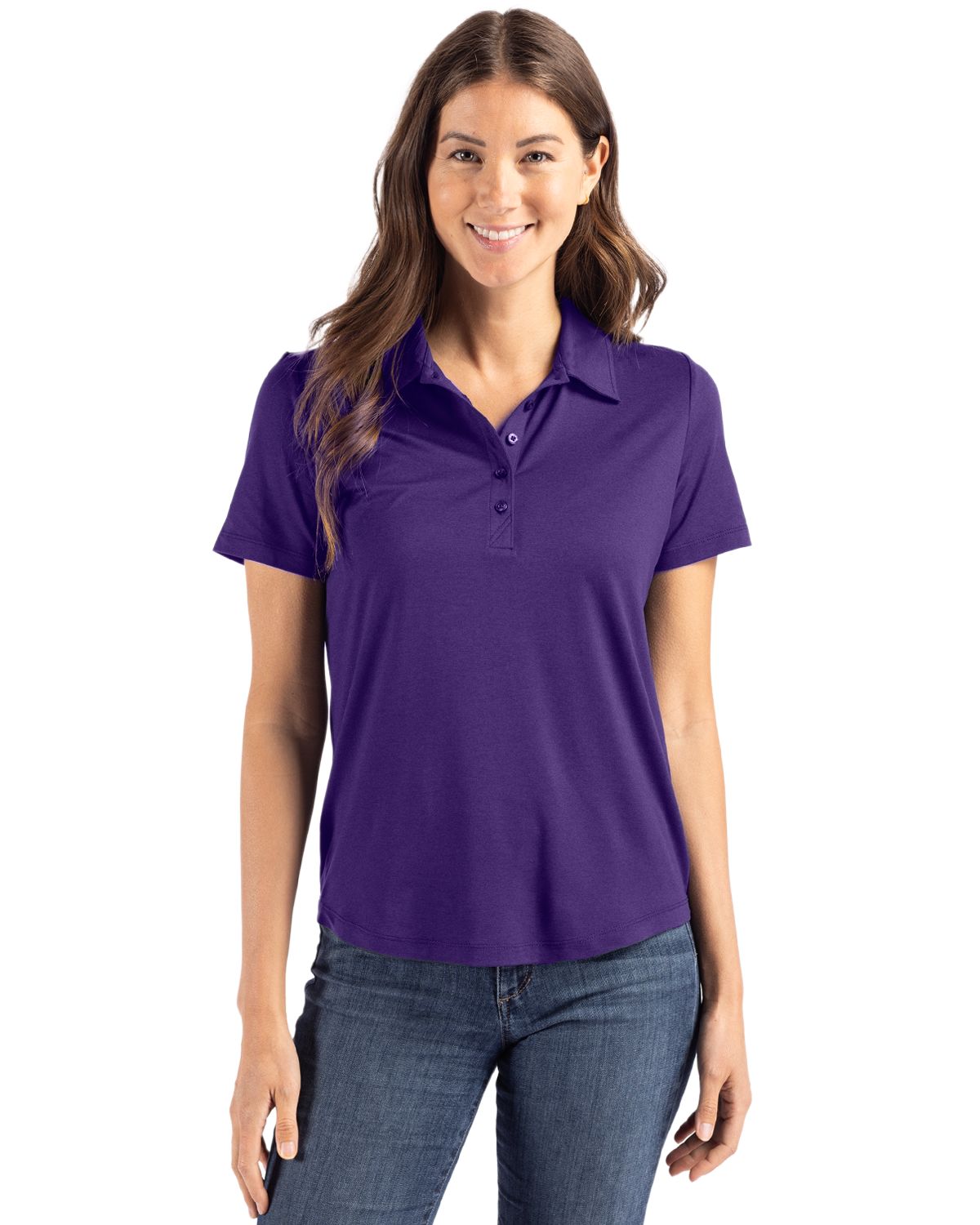 Cutter & Buck Coastline Recycled Double Peached Womens Polo