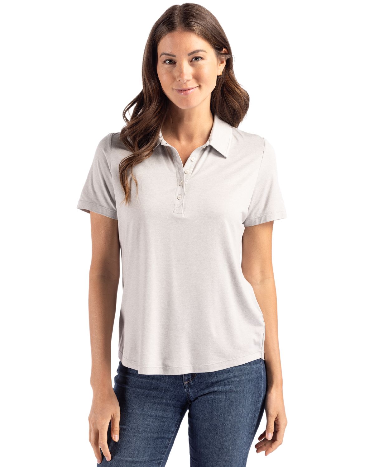 Cutter & Buck Coastline Recycled Double Peached Womens Polo