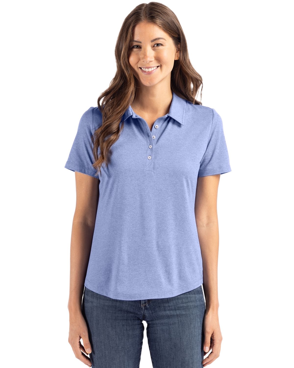Cutter & Buck Coastline Recycled Double Peached Womens Polo