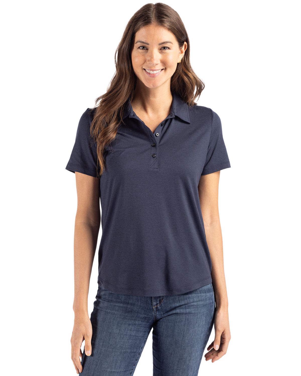 Cutter & Buck Coastline Recycled Double Peached Womens Polo