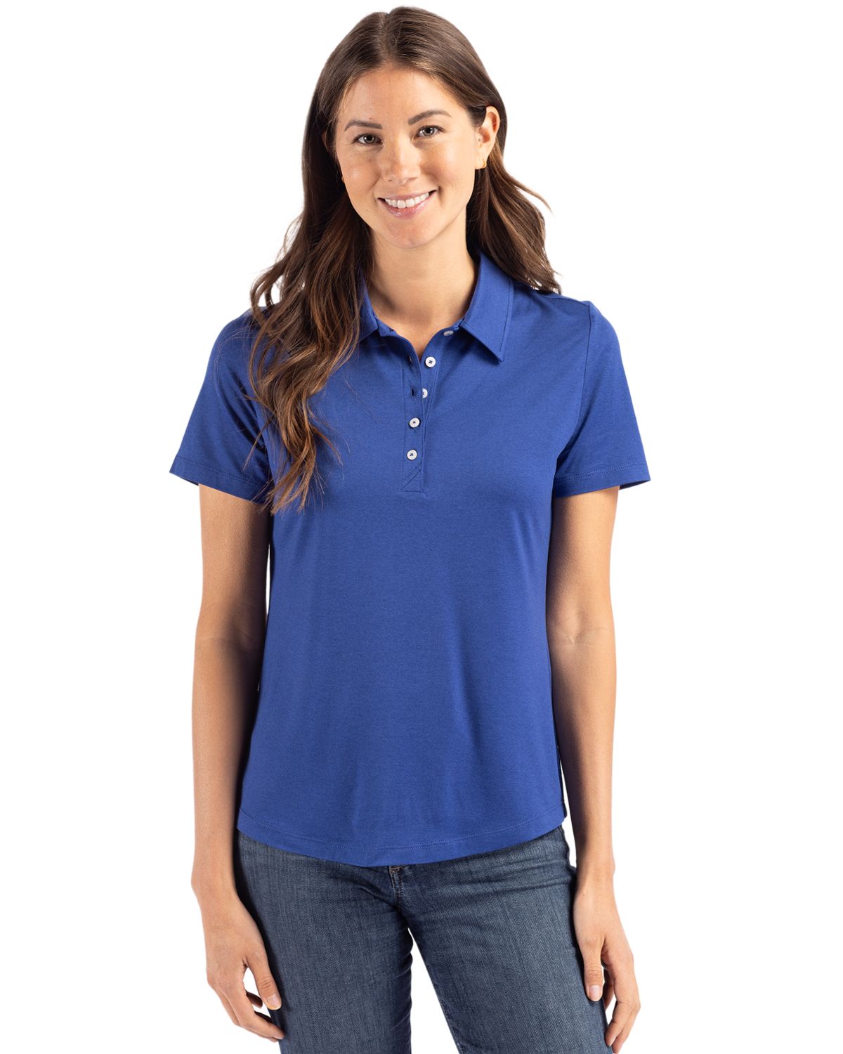 Cutter & Buck Coastline Recycled Double Peached Womens Polo