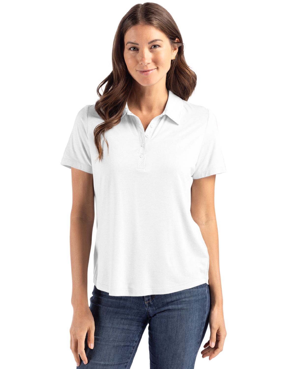 Cutter & Buck Coastline Recycled Double Peached Womens Polo