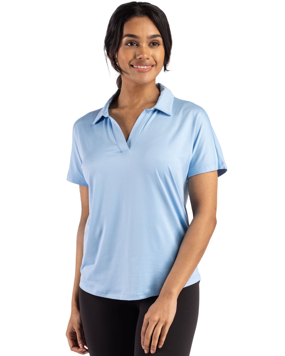 Cutter & Buck Coastline Recycled Double Peached Womens Dolman Polo