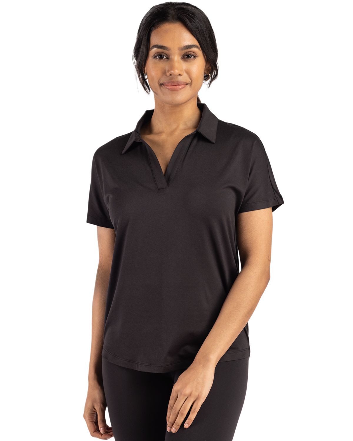 Cutter & Buck Coastline Recycled Double Peached Womens Dolman Polo