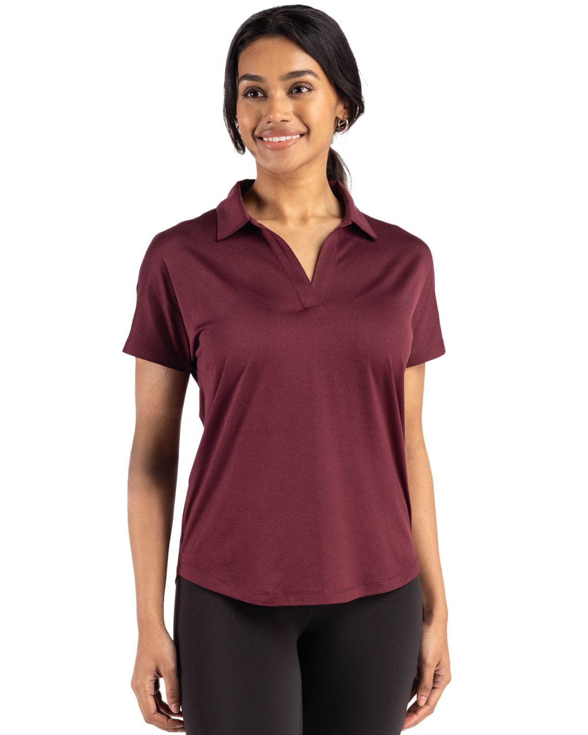 Cutter & Buck Coastline Recycled Double Peached Womens Dolman Polo