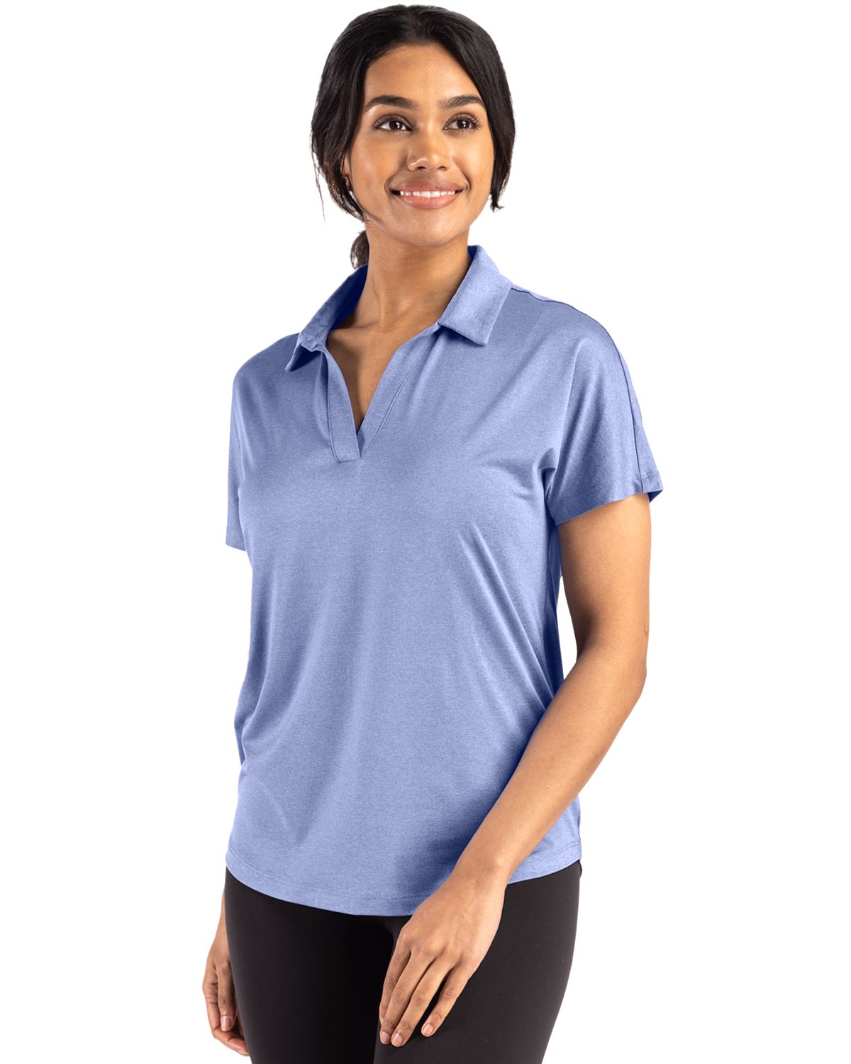 Cutter & Buck Coastline Recycled Double Peached Womens Dolman Polo
