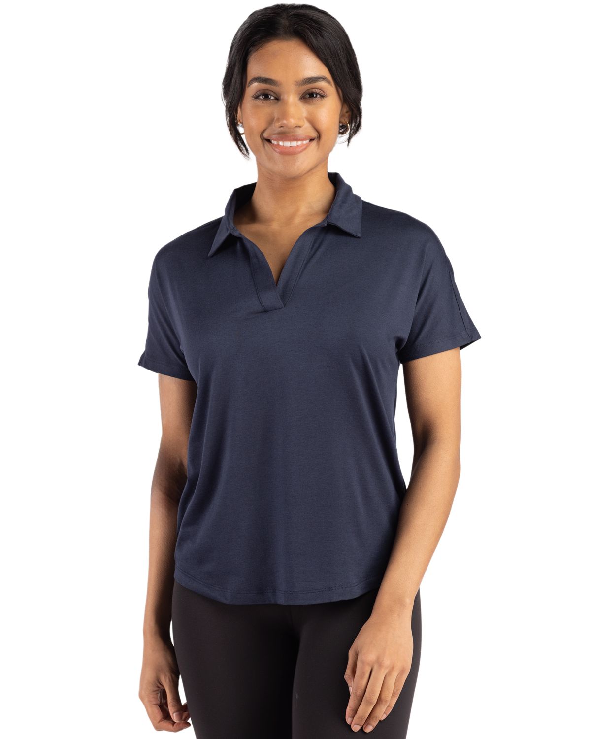 Cutter & Buck Coastline Recycled Double Peached Womens Dolman Polo