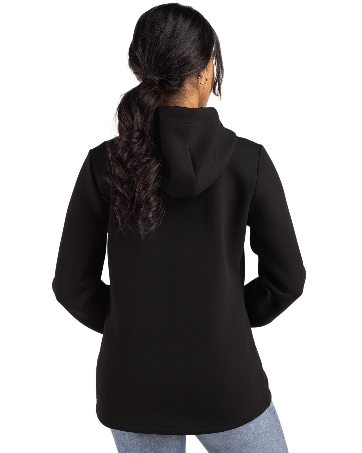 Cutter & Buck Roam Recycled Buttery-Soft Knit Womens Full Zip Hooded Jacket