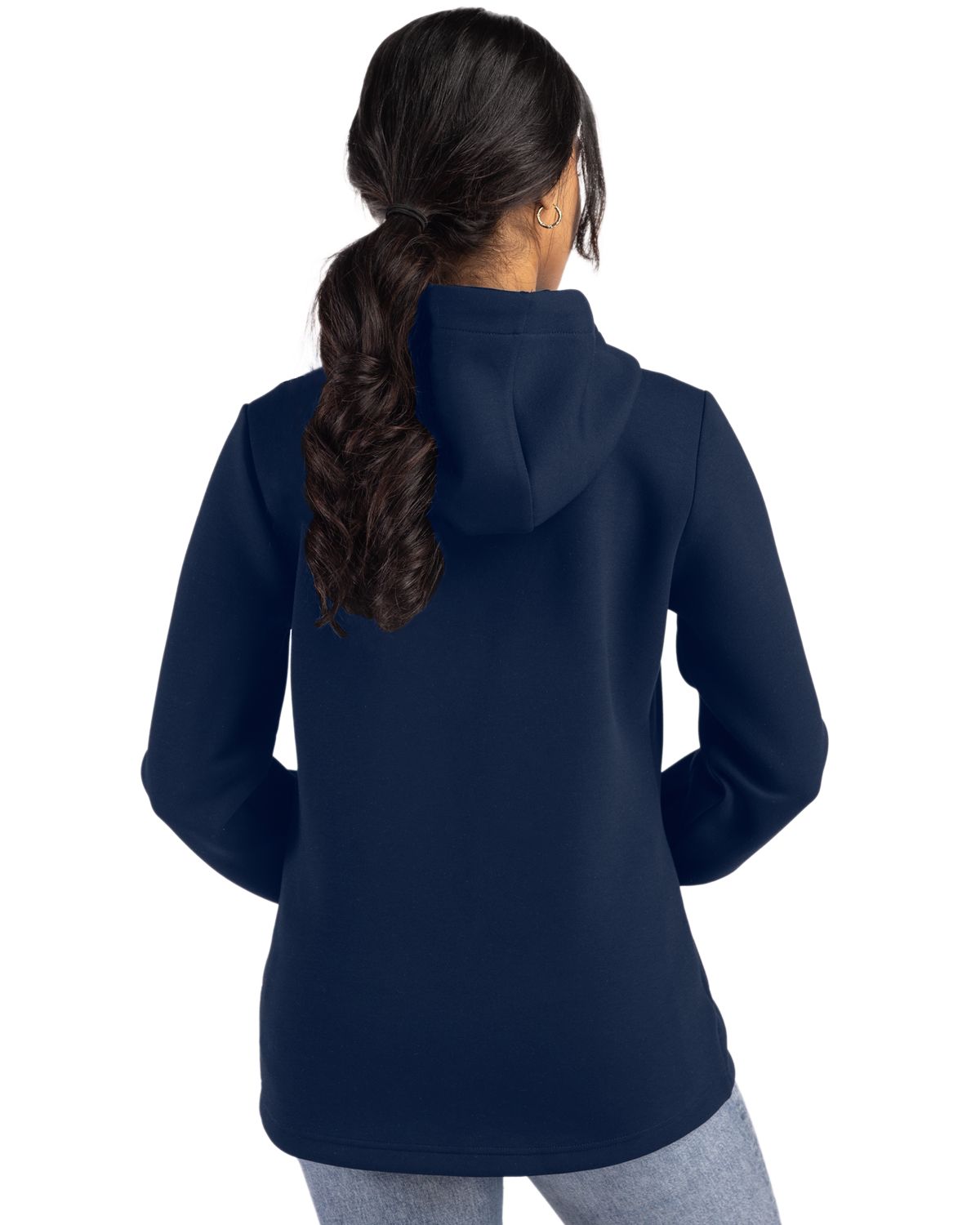 Cutter & Buck Roam Recycled Buttery-Soft Knit Womens Full Zip Hooded Jacket