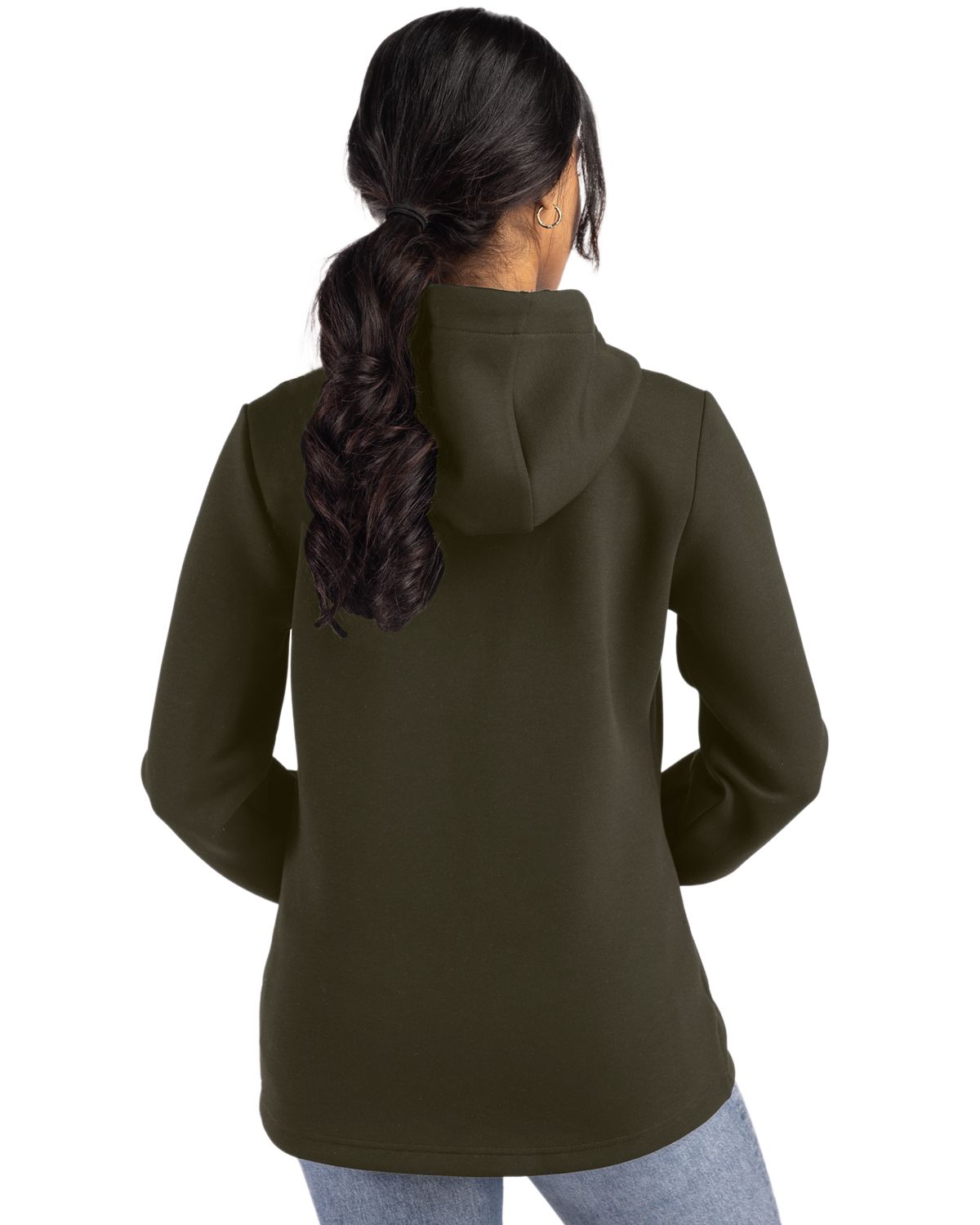 Cutter & Buck Roam Recycled Buttery-Soft Knit Womens Full Zip Hooded Jacket