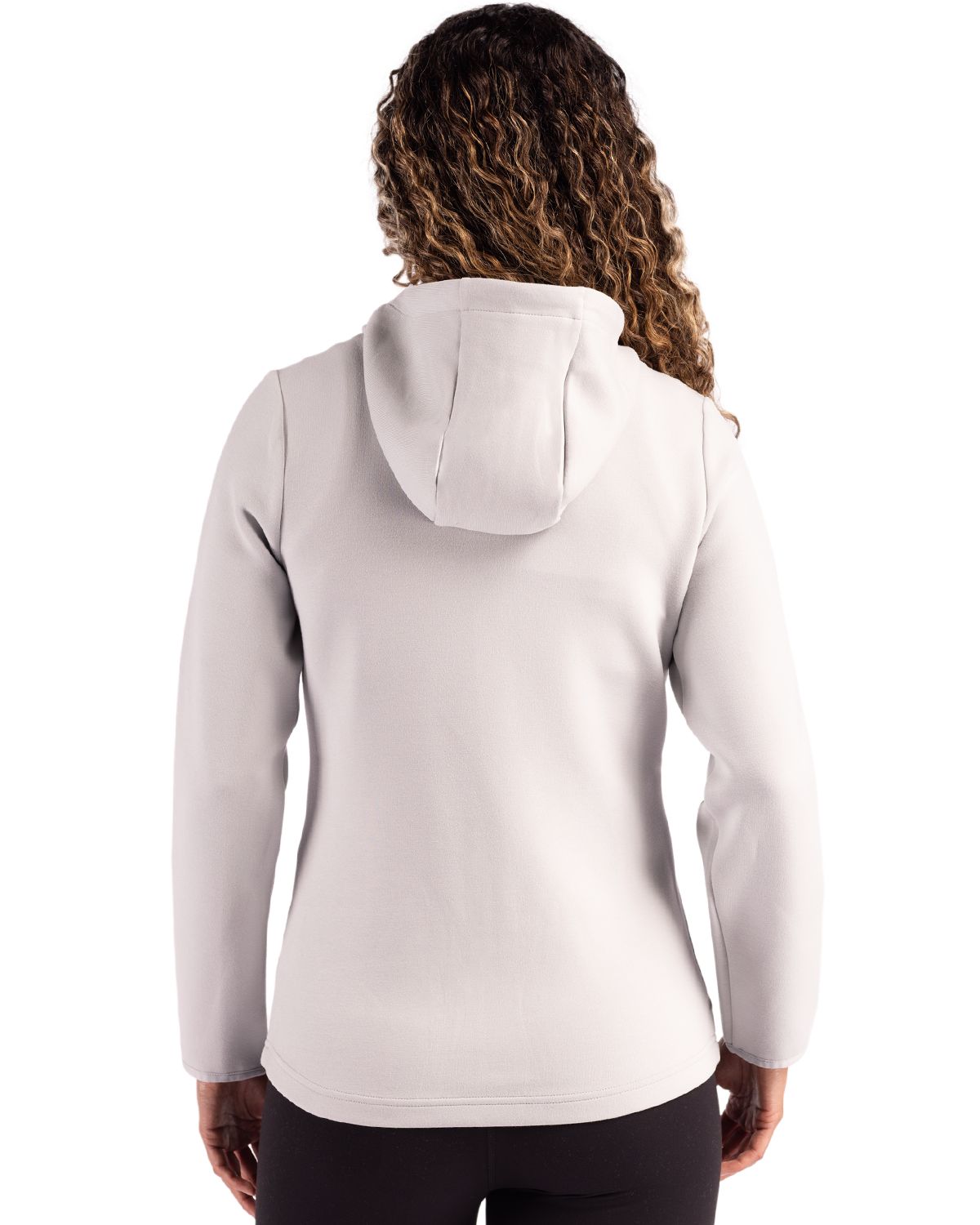 Cutter & Buck Roam Recycled Buttery-Soft Knit Womens Full Zip Hooded Jacket