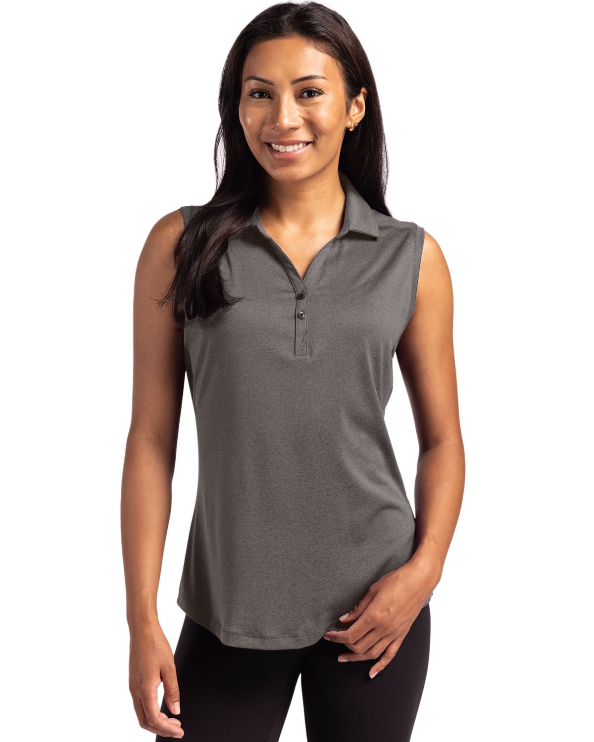 Cutter & Buck Forge Recycled Four-Way Stretch Womens Sleeveless Polo