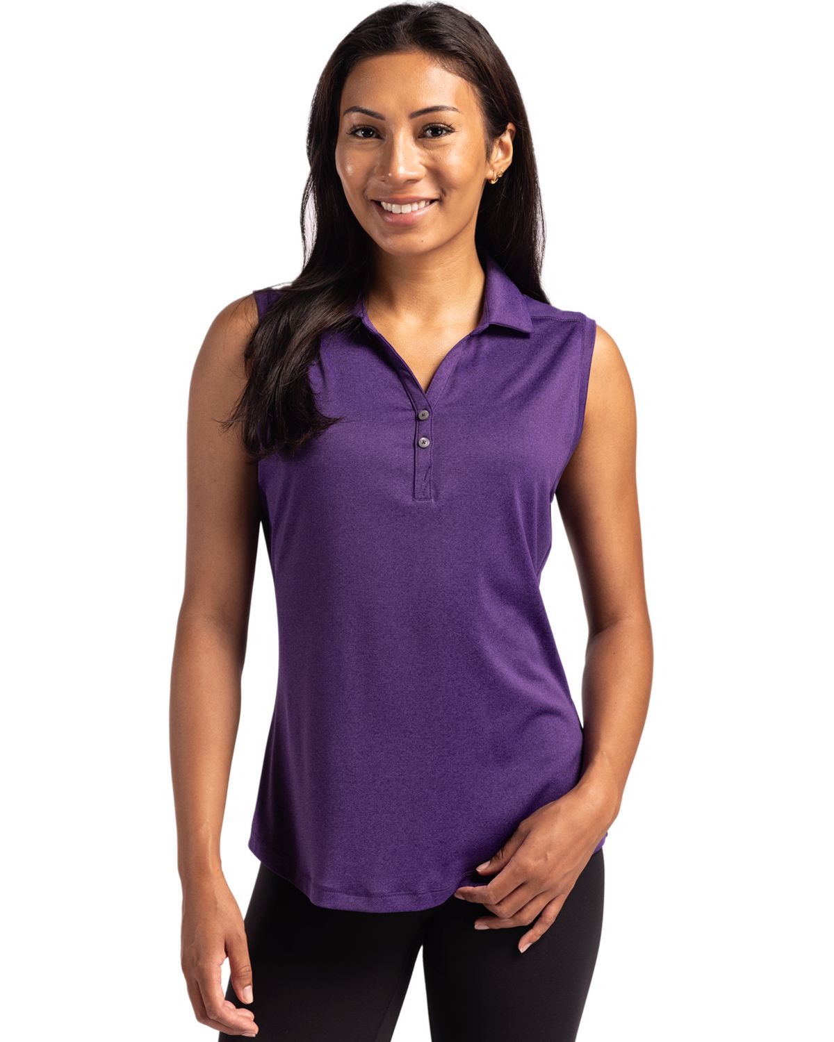 Cutter & Buck Forge Recycled Four-Way Stretch Womens Sleeveless Polo