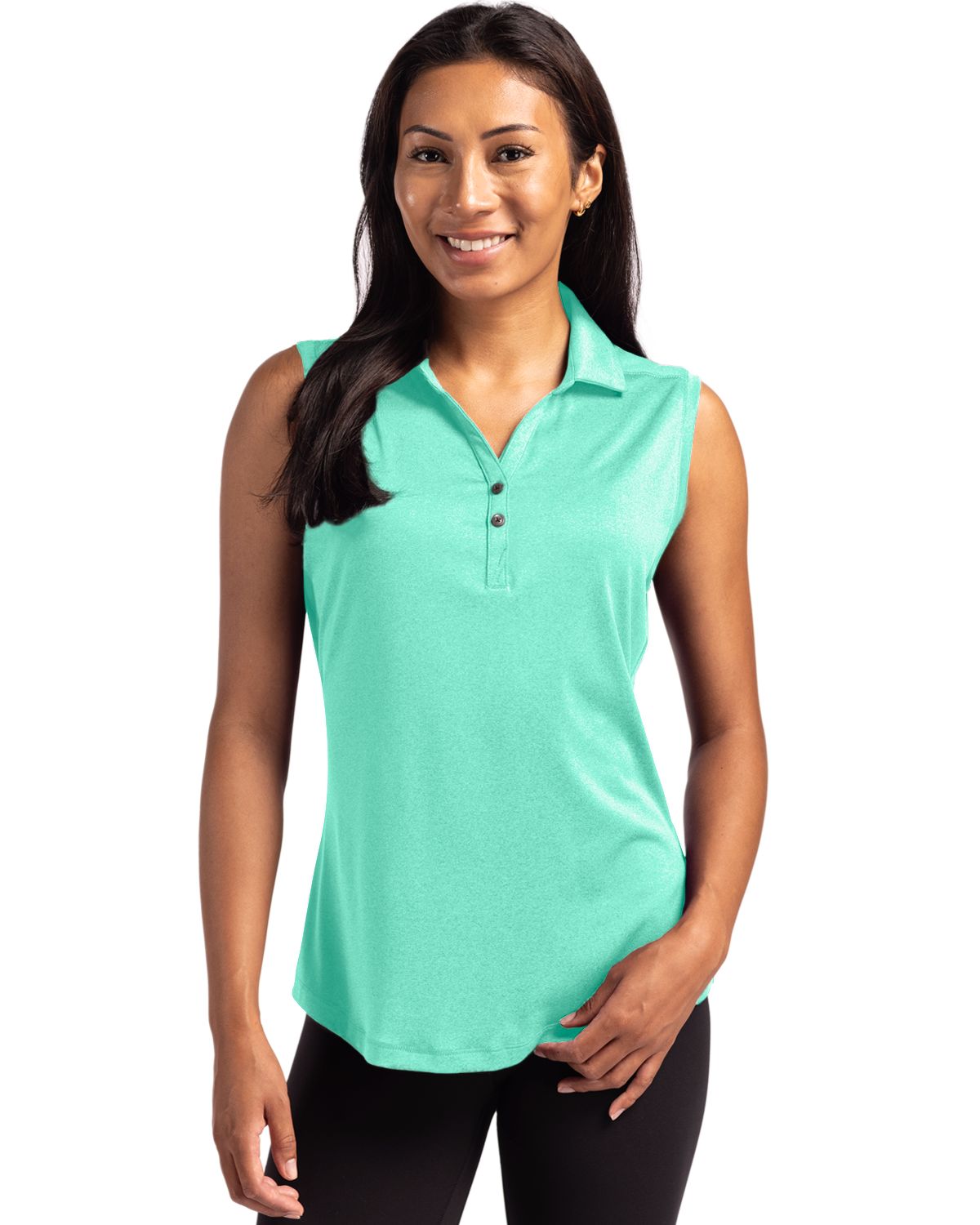 Cutter & Buck Forge Recycled Four-Way Stretch Womens Sleeveless Polo