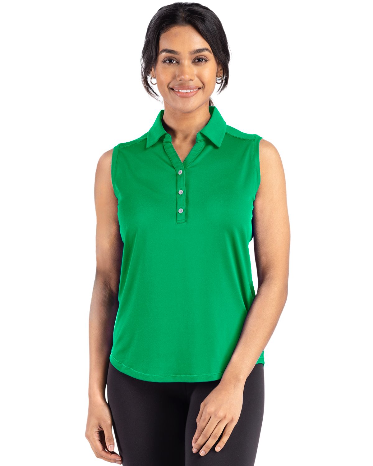 Cutter & Buck Forge Recycled Four-Way Stretch Womens Sleeveless Polo