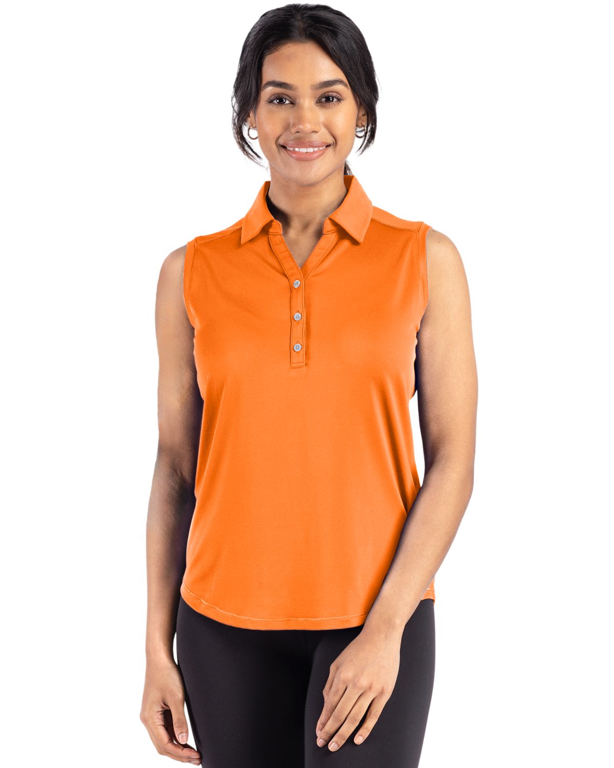 Cutter & Buck Forge Recycled Four-Way Stretch Womens Sleeveless Polo