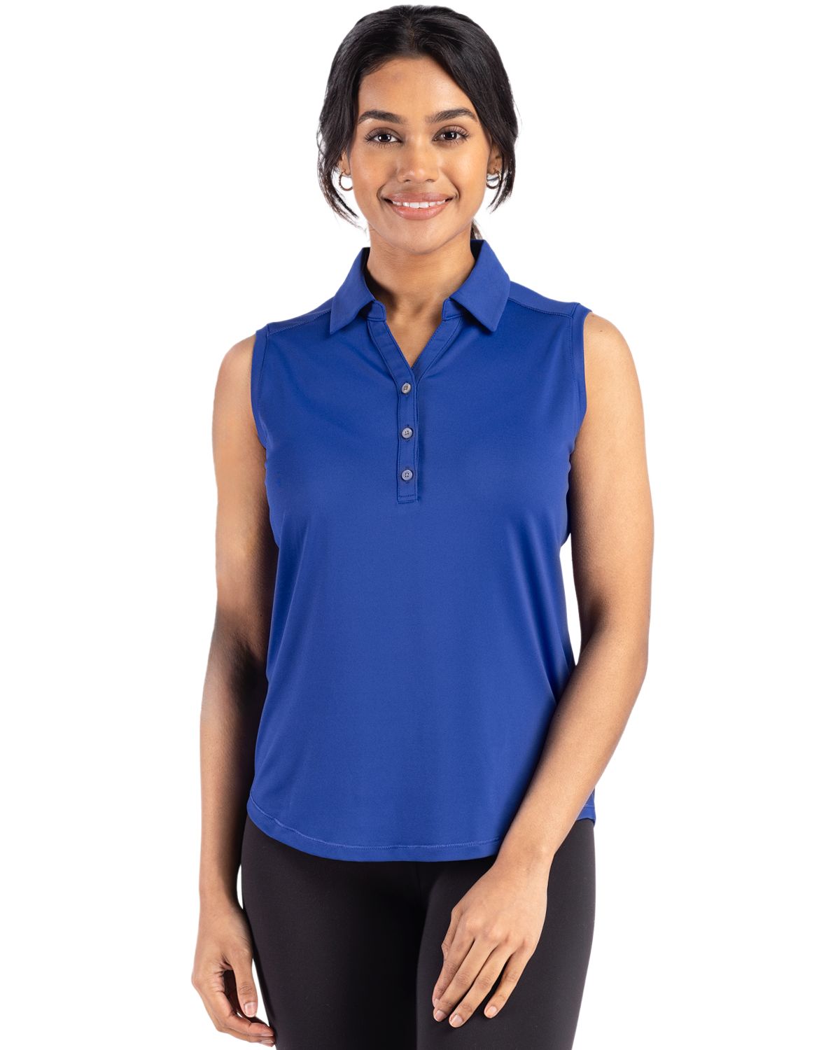 Cutter & Buck Forge Recycled Four-Way Stretch Womens Sleeveless Polo