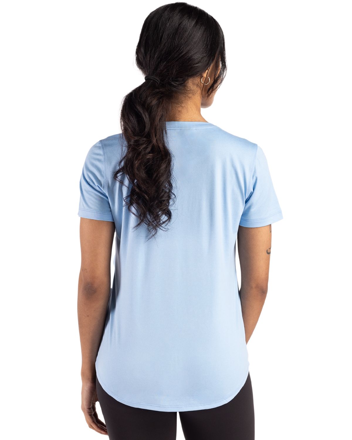 Cutter & Buck Coastline Recycled Double Peached Womens Short Sleeve Tee