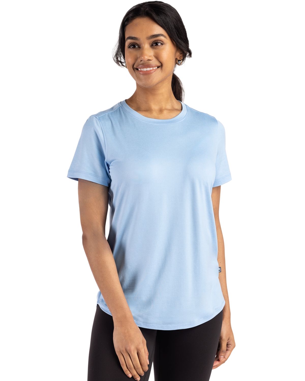 Cutter & Buck Coastline Recycled Double Peached Womens Short Sleeve Tee