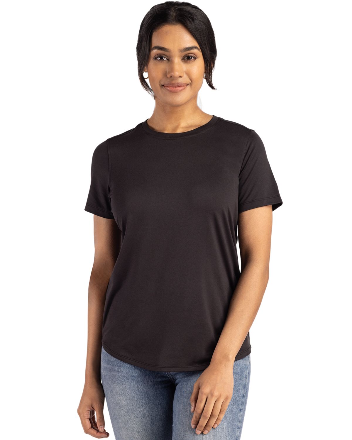 Cutter & Buck Coastline Recycled Double Peached Womens Short Sleeve Tee