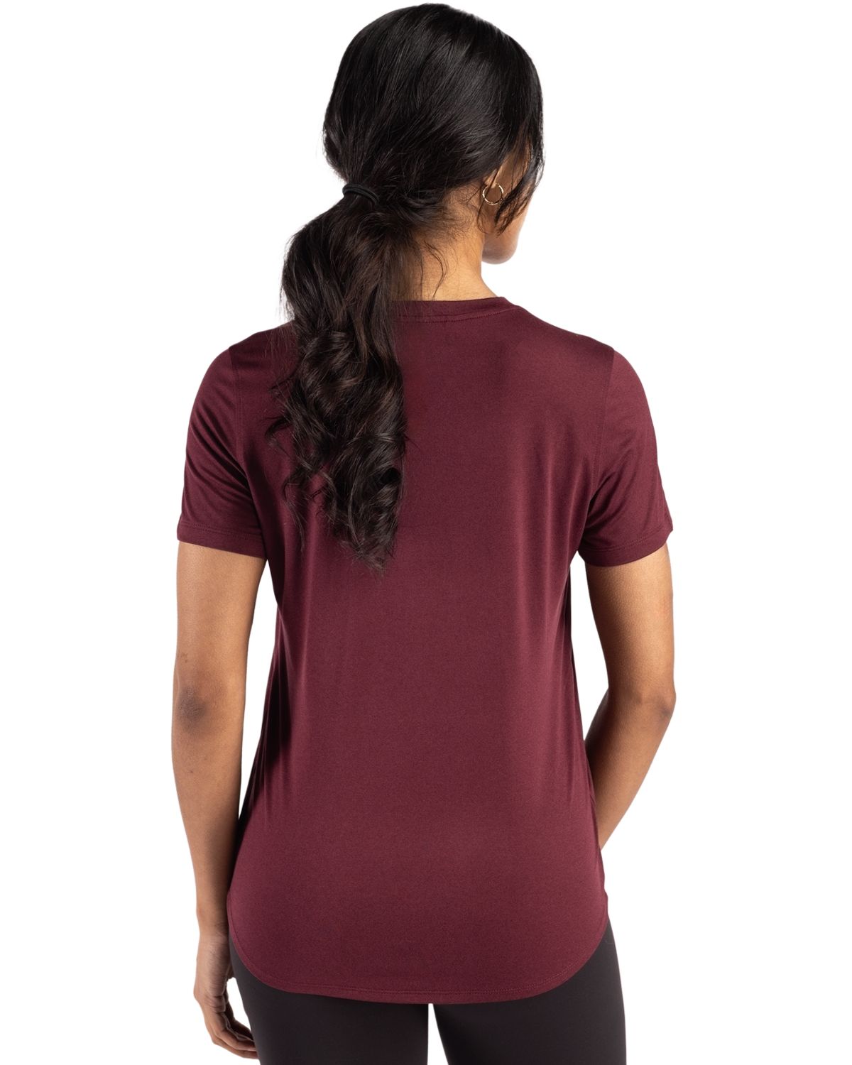 Cutter & Buck Coastline Recycled Double Peached Womens Short Sleeve Tee
