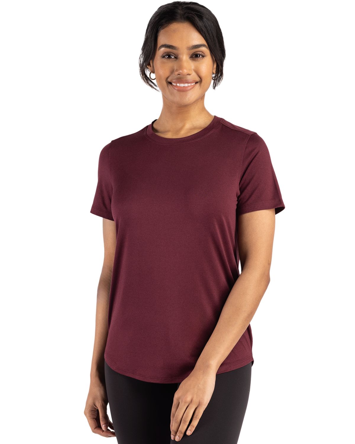Cutter & Buck Coastline Recycled Double Peached Womens Short Sleeve Tee