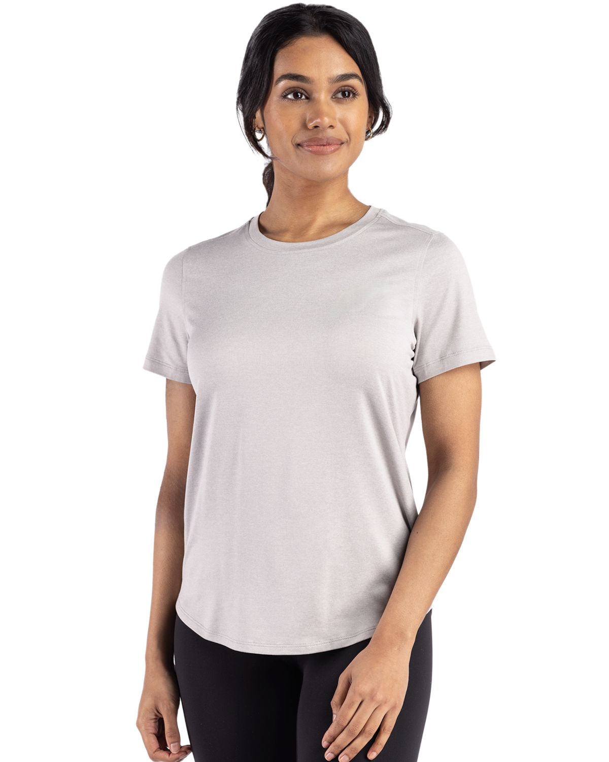 Cutter & Buck Coastline Recycled Double Peached Womens Short Sleeve Tee