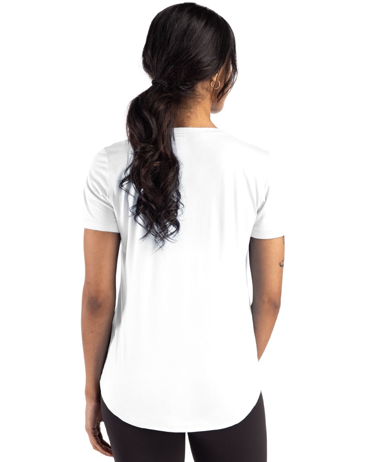 Cutter & Buck Coastline Recycled Double Peached Womens Short Sleeve Tee