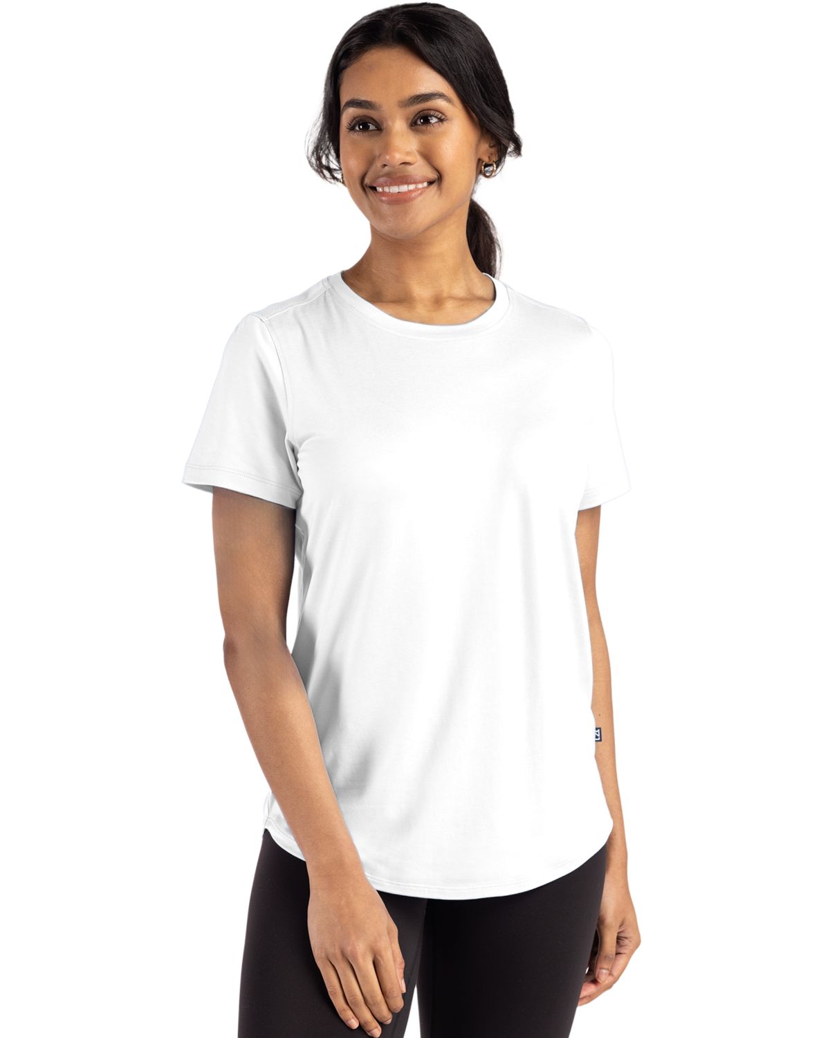 Cutter & Buck Coastline Recycled Double Peached Womens Short Sleeve Tee
