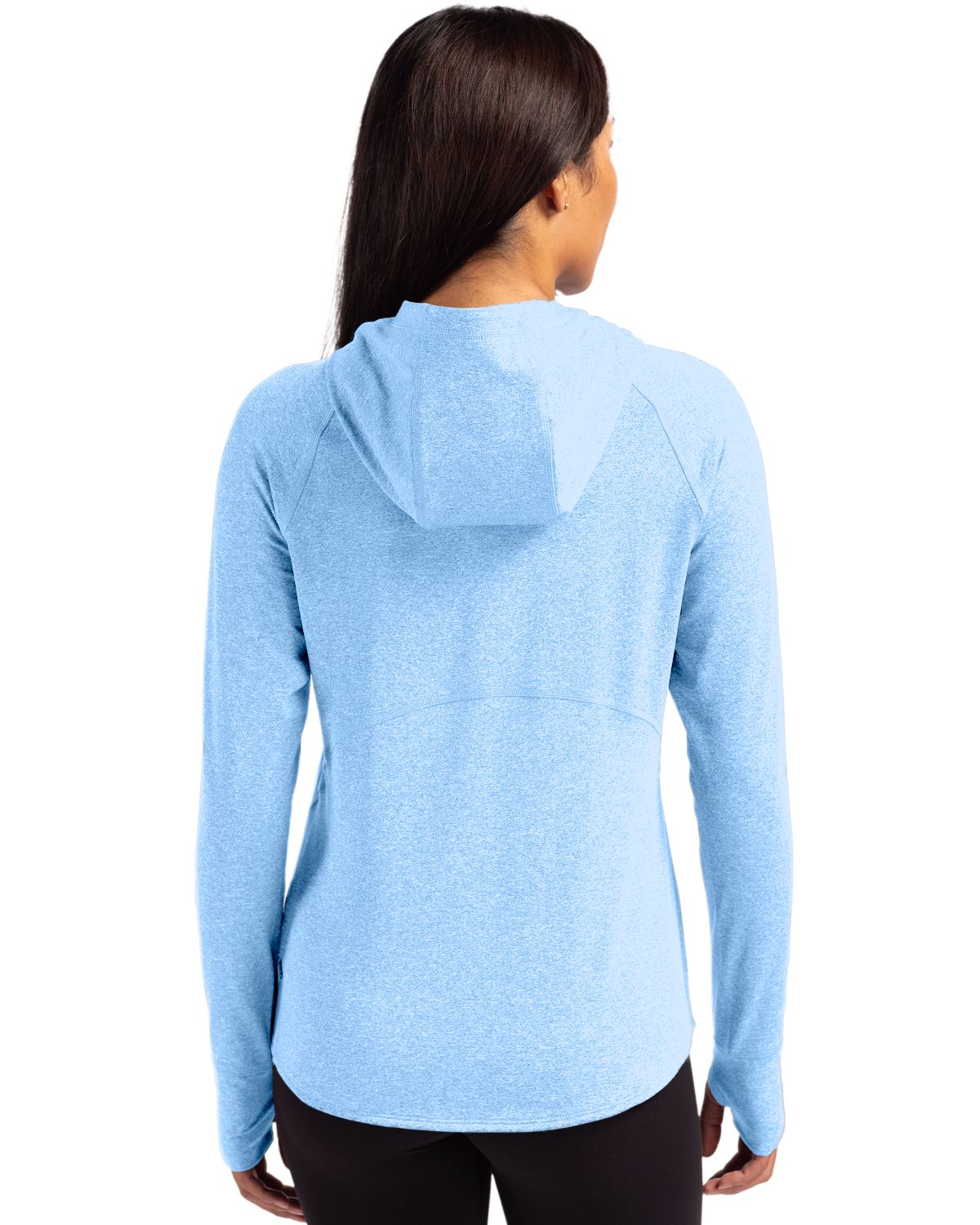 Cutter & Buck Adapt Recycled Soft Knit Stretch Womens Hooded Pullover