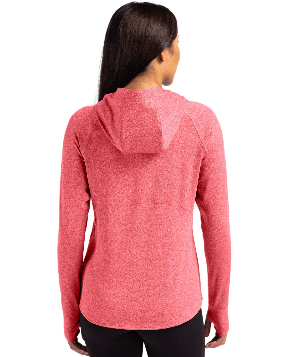 Cutter & Buck Adapt Recycled Soft Knit Stretch Womens Hooded Pullover