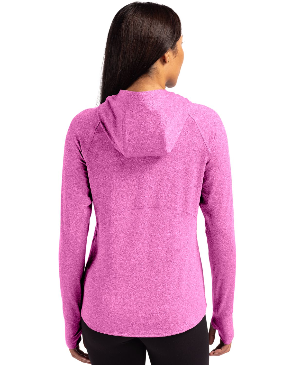 Cutter & Buck Adapt Recycled Soft Knit Stretch Womens Hooded Pullover
