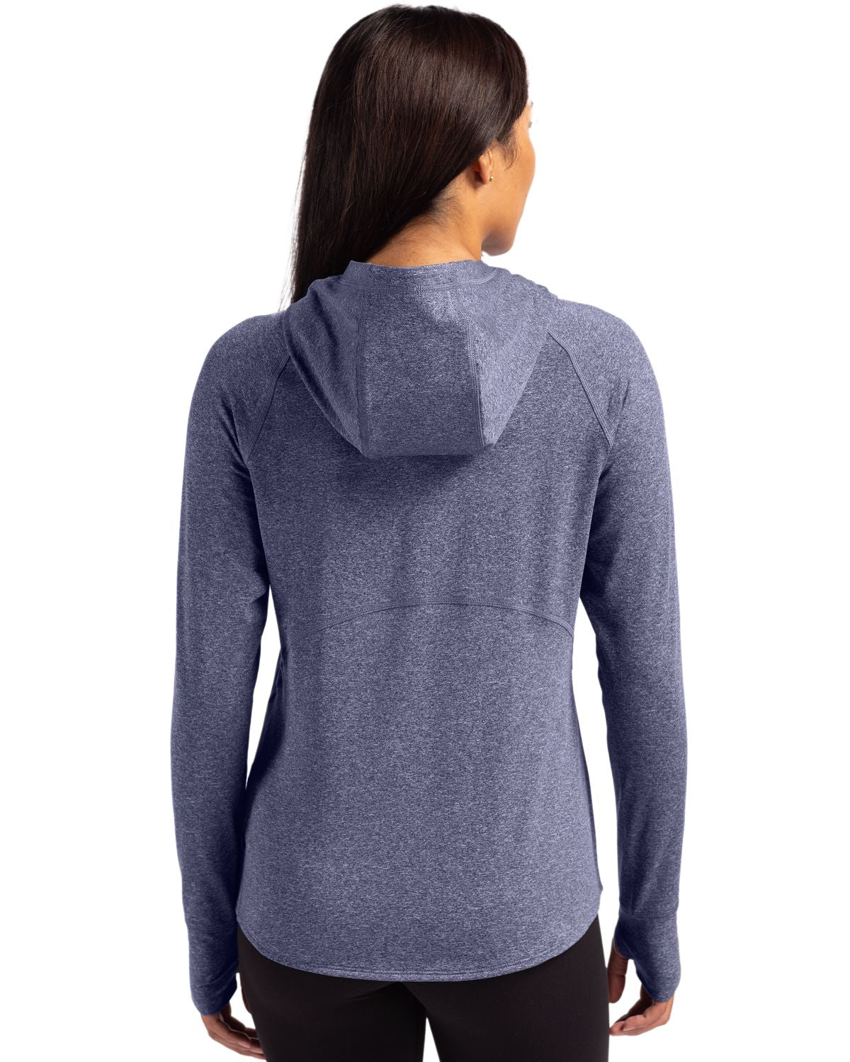 Cutter & Buck Adapt Recycled Soft Knit Stretch Womens Hooded Pullover