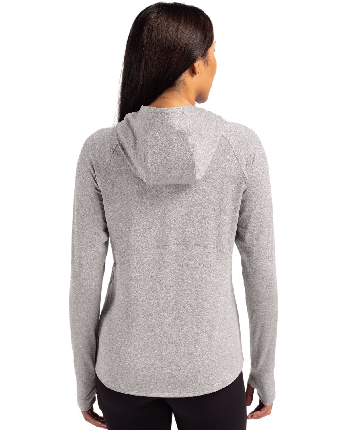 Cutter & Buck Adapt Recycled Soft Knit Stretch Womens Hooded Pullover