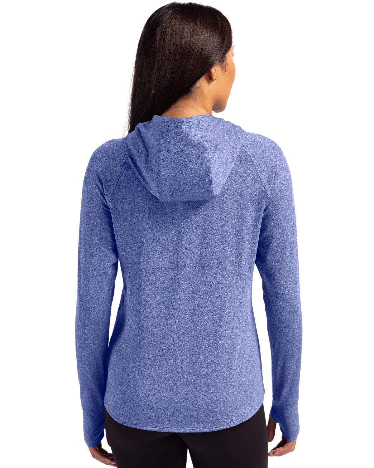 Cutter & Buck Adapt Recycled Soft Knit Stretch Womens Hooded Pullover