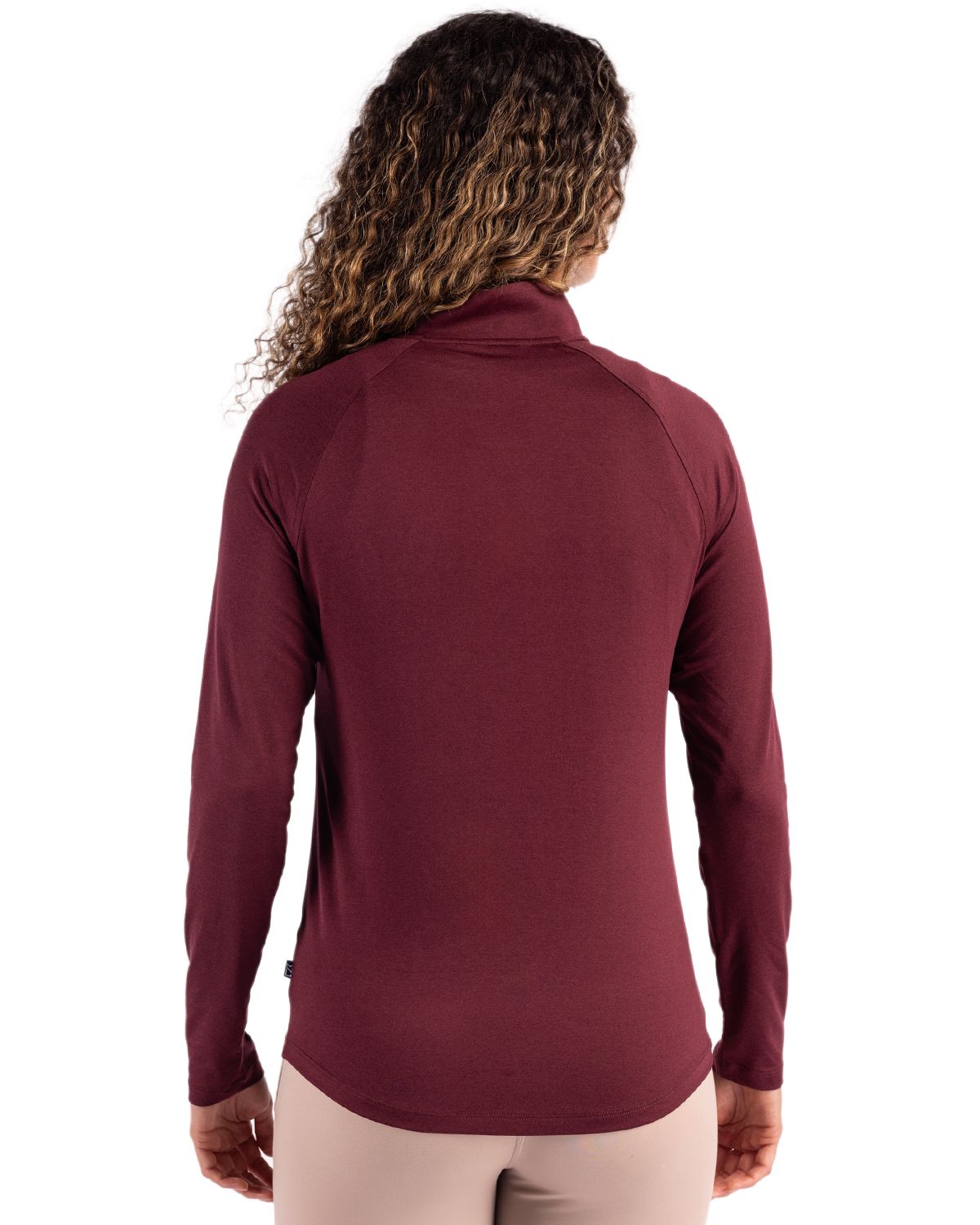 Cutter & Buck Coastline Recycled Double Peached Womens Quarter Zip Pullover