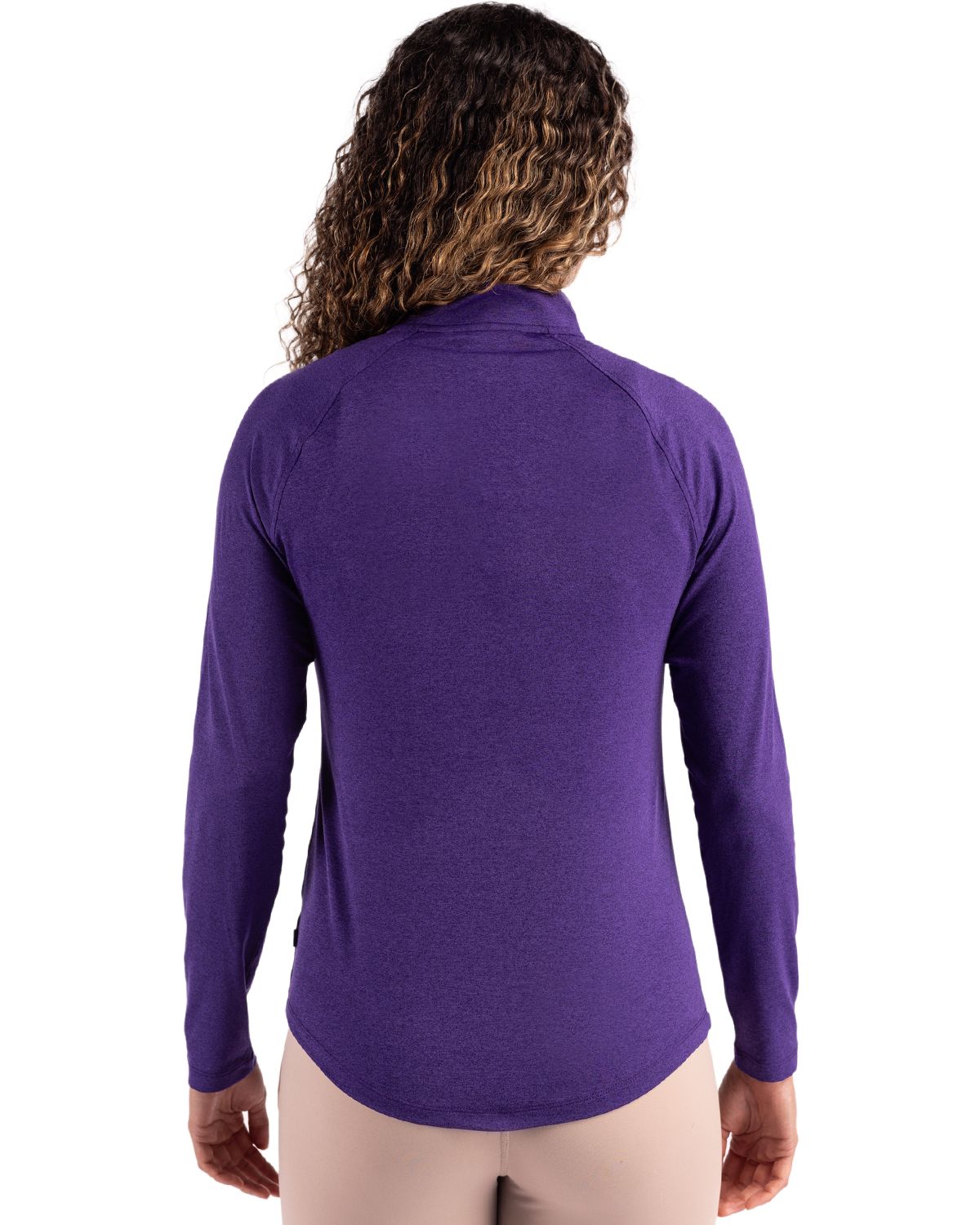 Cutter & Buck Coastline Recycled Double Peached Womens Quarter Zip Pullover