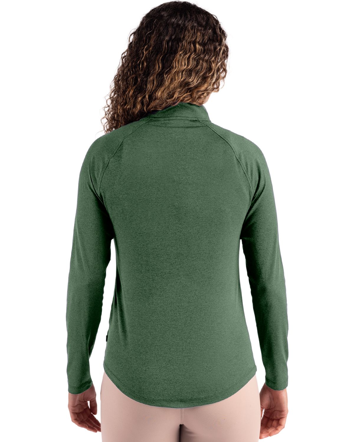 Cutter & Buck Coastline Recycled Double Peached Womens Quarter Zip Pullover