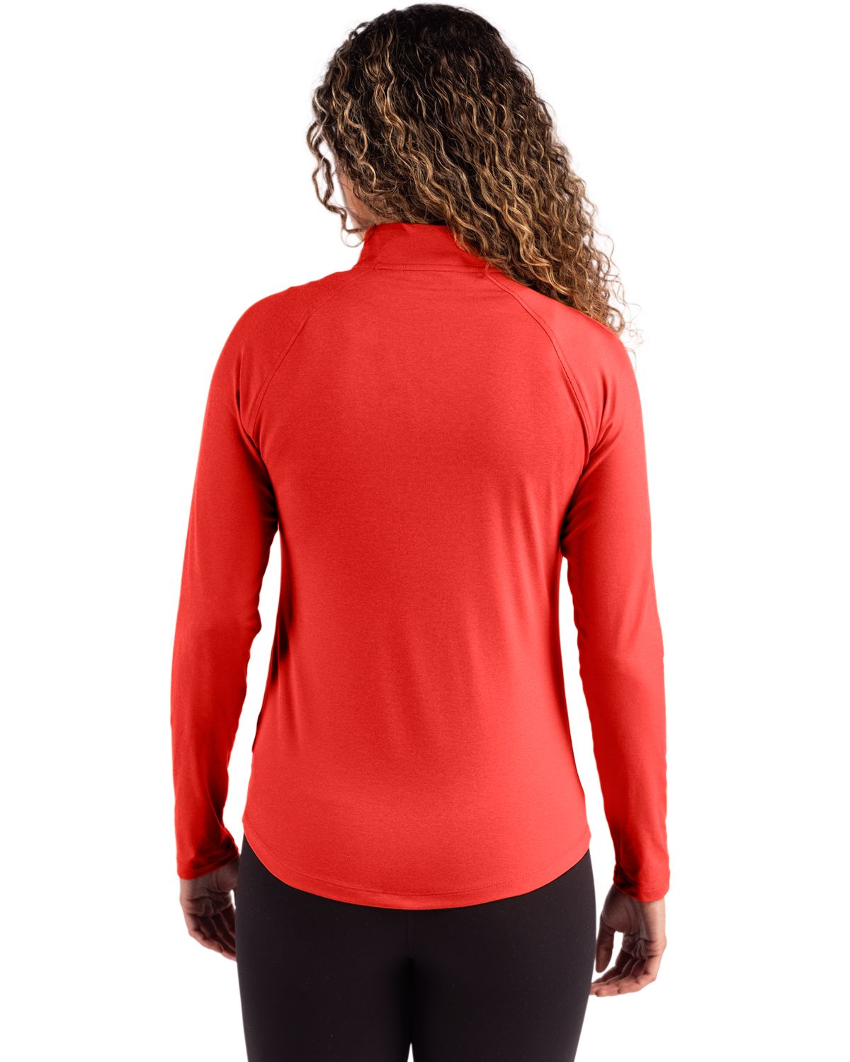 Cutter & Buck Coastline Recycled Double Peached Womens Quarter Zip Pullover
