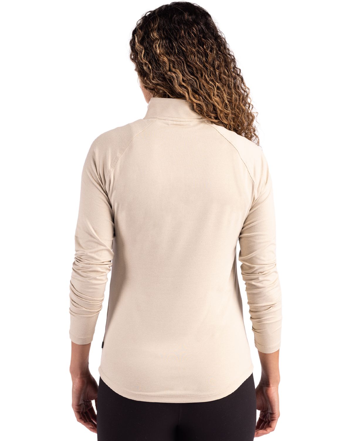 Cutter & Buck Coastline Recycled Double Peached Womens Quarter Zip Pullover