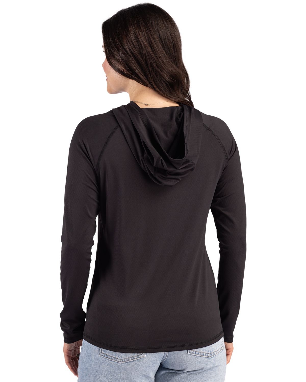 Cutter & Buck Prospect Recycled Featherlight Stretch Womens Hooded Pullover