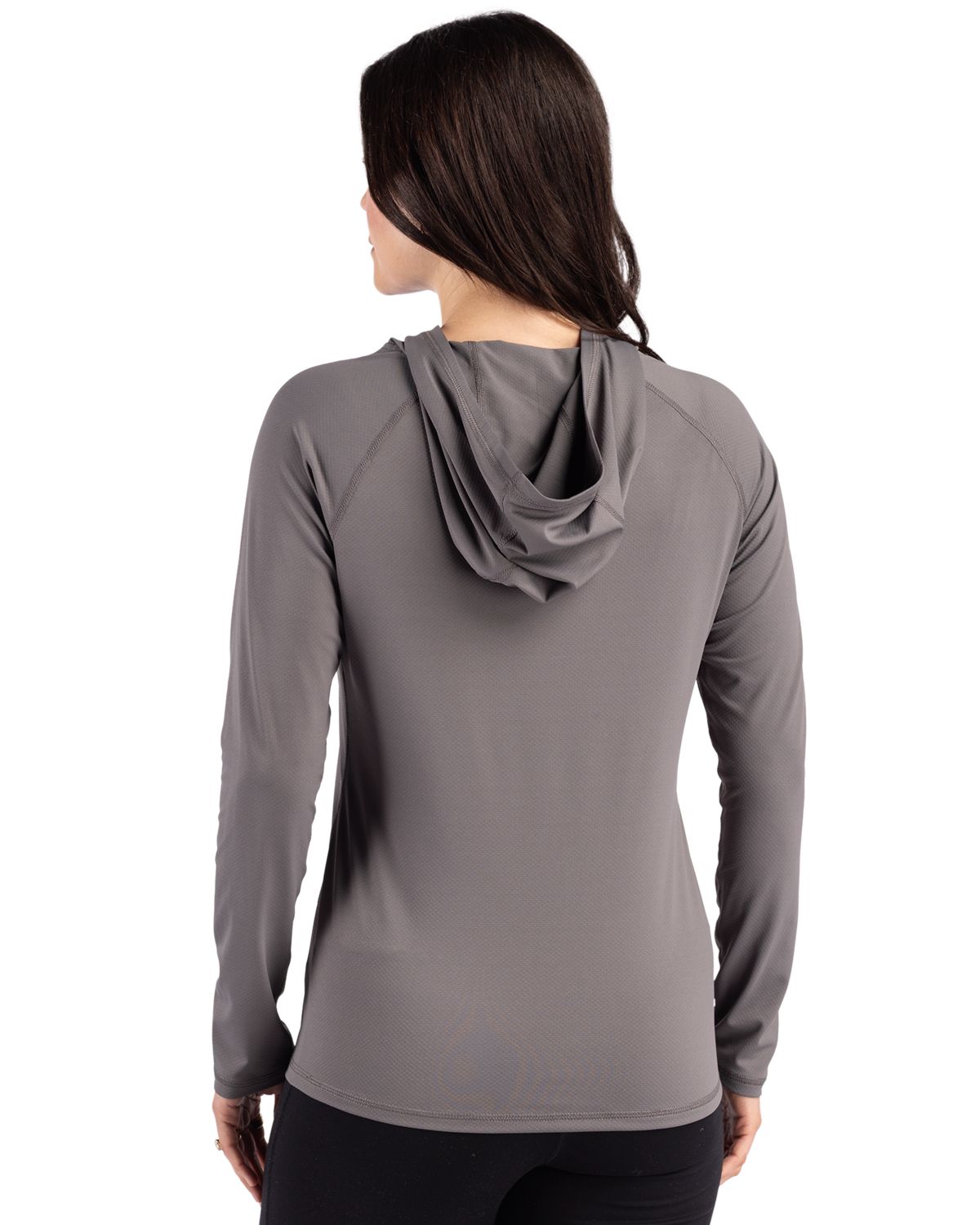Cutter & Buck Prospect Recycled Featherlight Stretch Womens Hooded Pullover